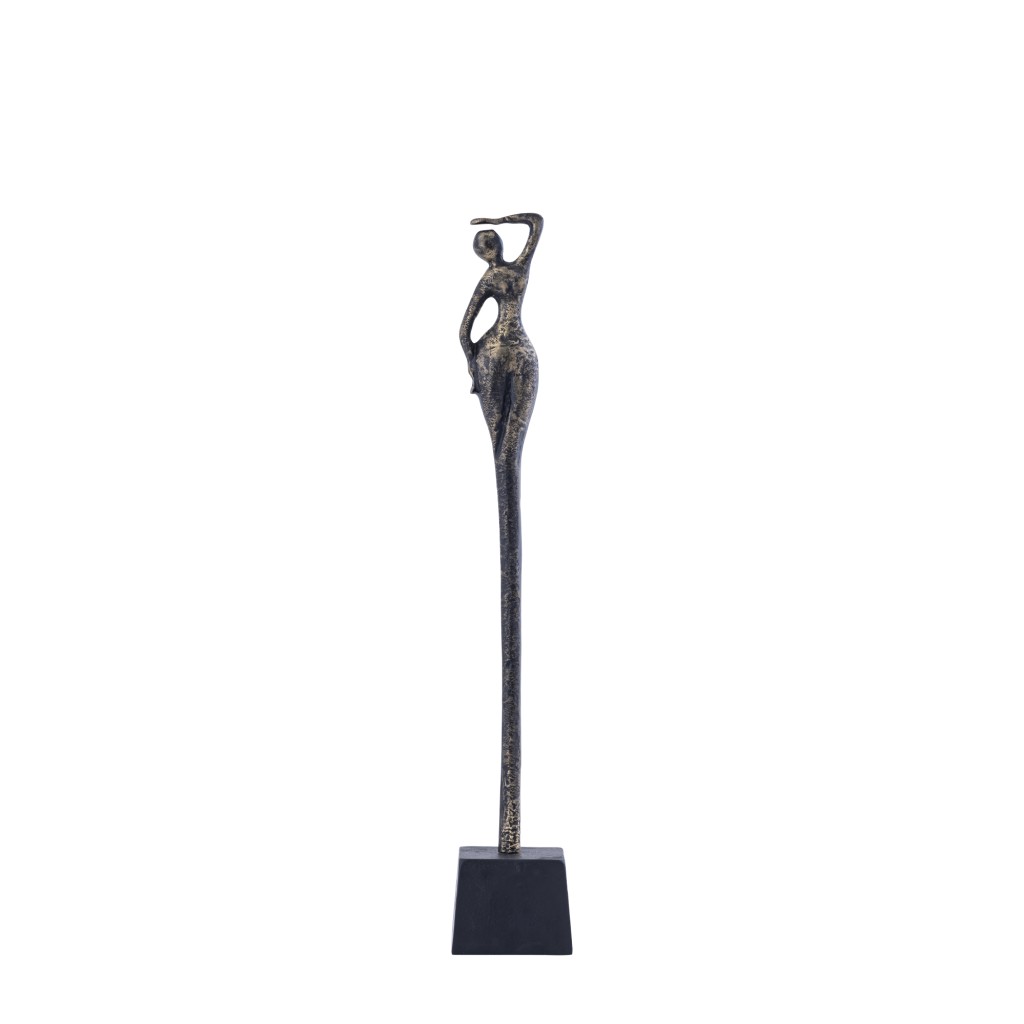 Ciwan Antique Brass Alu Casted Women Statue B