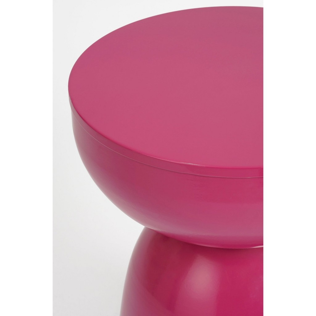 Elliot Bijzettafel - H45 x Ø32 cm - IJzer - Fuchsia