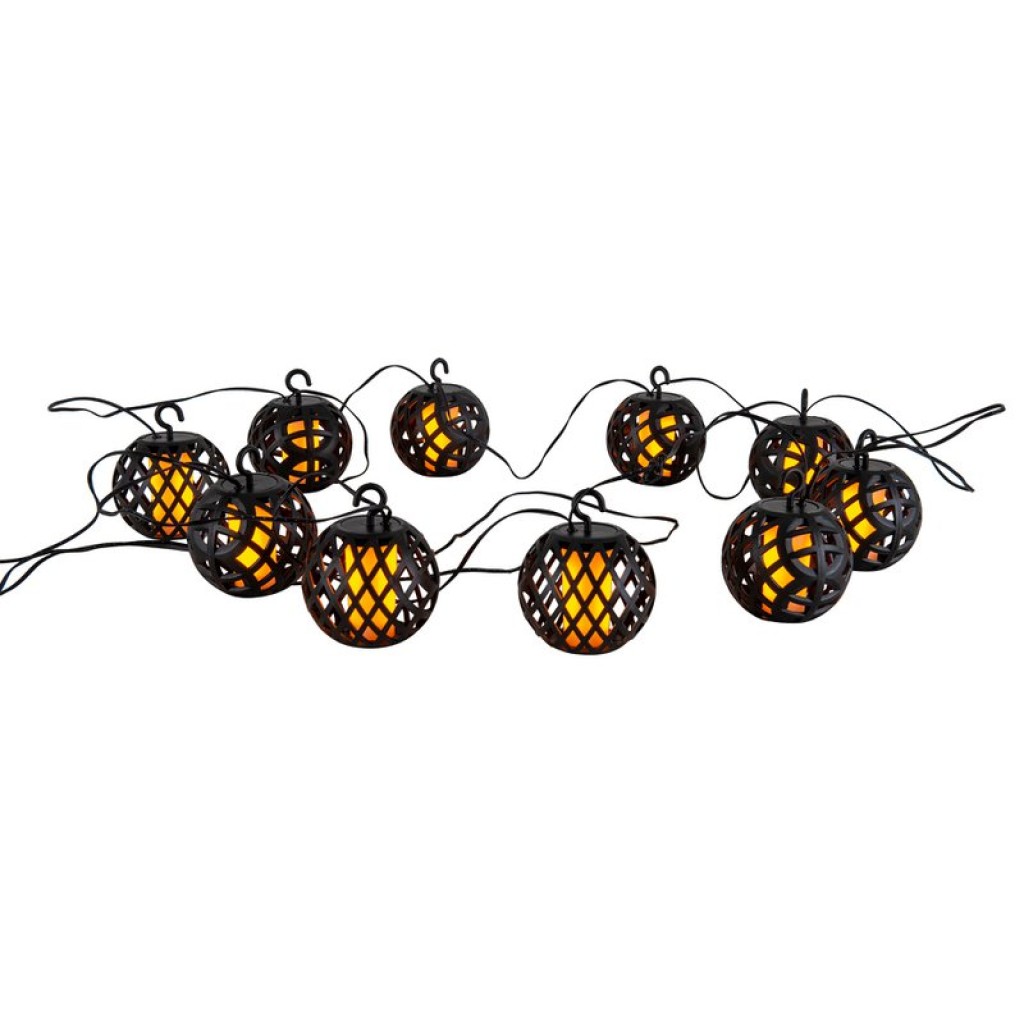 Solar ball chain including flame effect "Fogo"