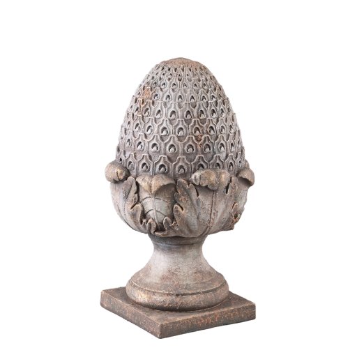 Caibyn Grey Magnesia Pinecone Statue B
