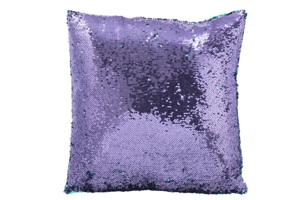 J-Line Cushion Reversible Sequin Blue/Purple