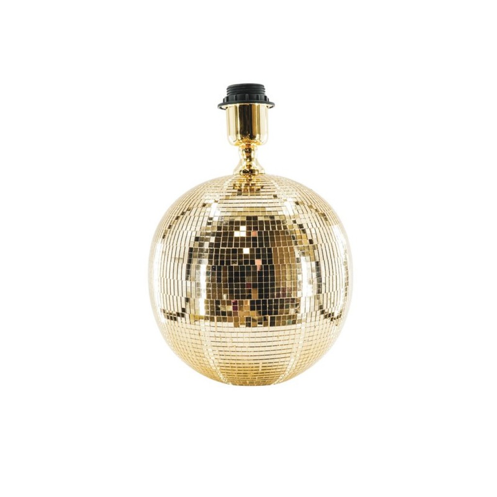 Lamp - Table Lamp Disco ball - Glass -Gold - 20x20x20cm
