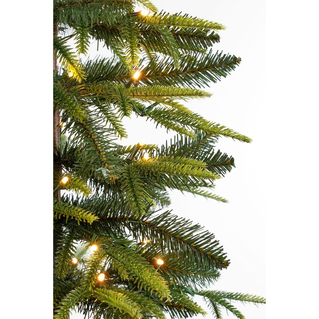 Lodge Kunstkerstboom met Verlichting en Timer- en Dimfunctie - H155 x Ø48 cm - Groen