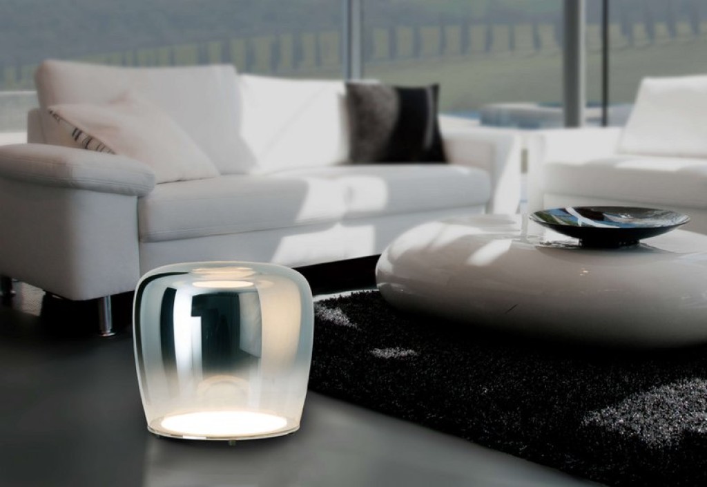 LED Tischleuchte "SMOKY" d:43cm