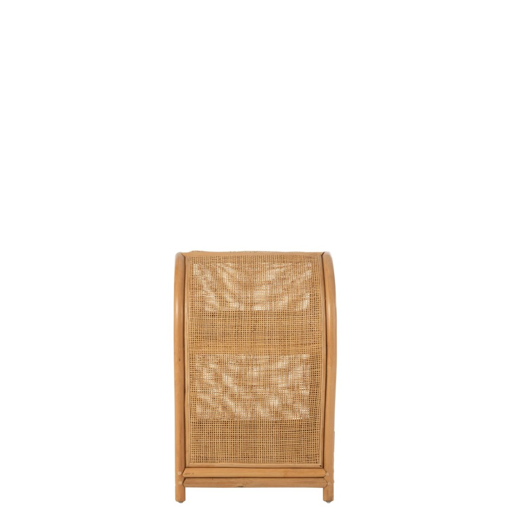 J-Line Ellen Rotan kast - 2 deuren - jute - naturel - S