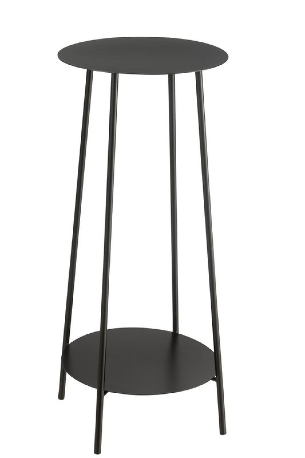 J-Line Flower Stand Two Metal Black