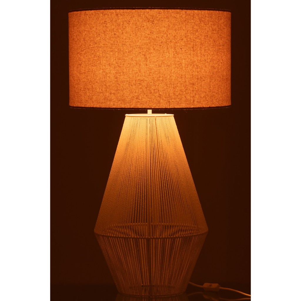 J-Line lamp Striing - metaal/papier - wit