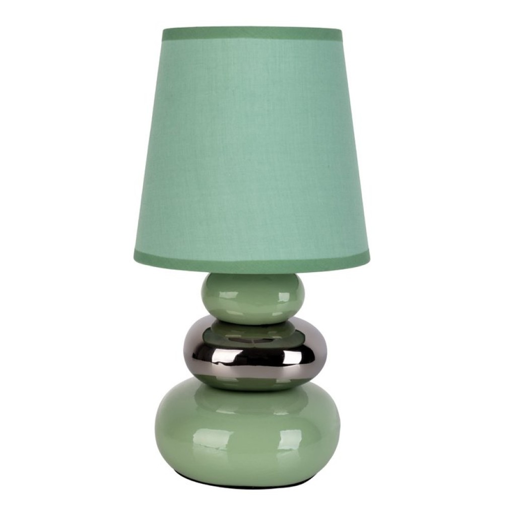 Keramik Tischleuchte "STONEY" mint - Klassik - Tischleuchte - - mint - E14 - keine Angabe