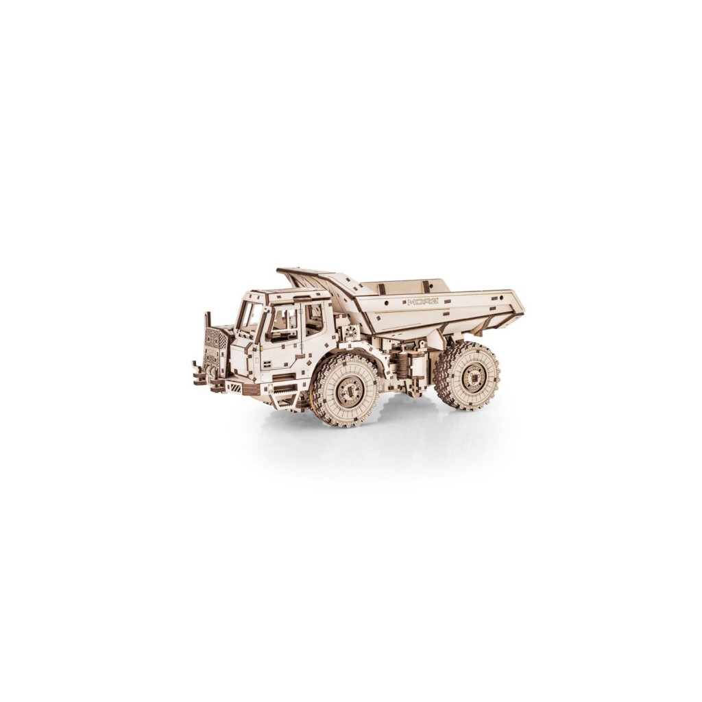 Eco Wood Art (EWA) 3D Houten Bouwset, Dumptruck-earthmover, 4226, 10,3x11x21,5cm