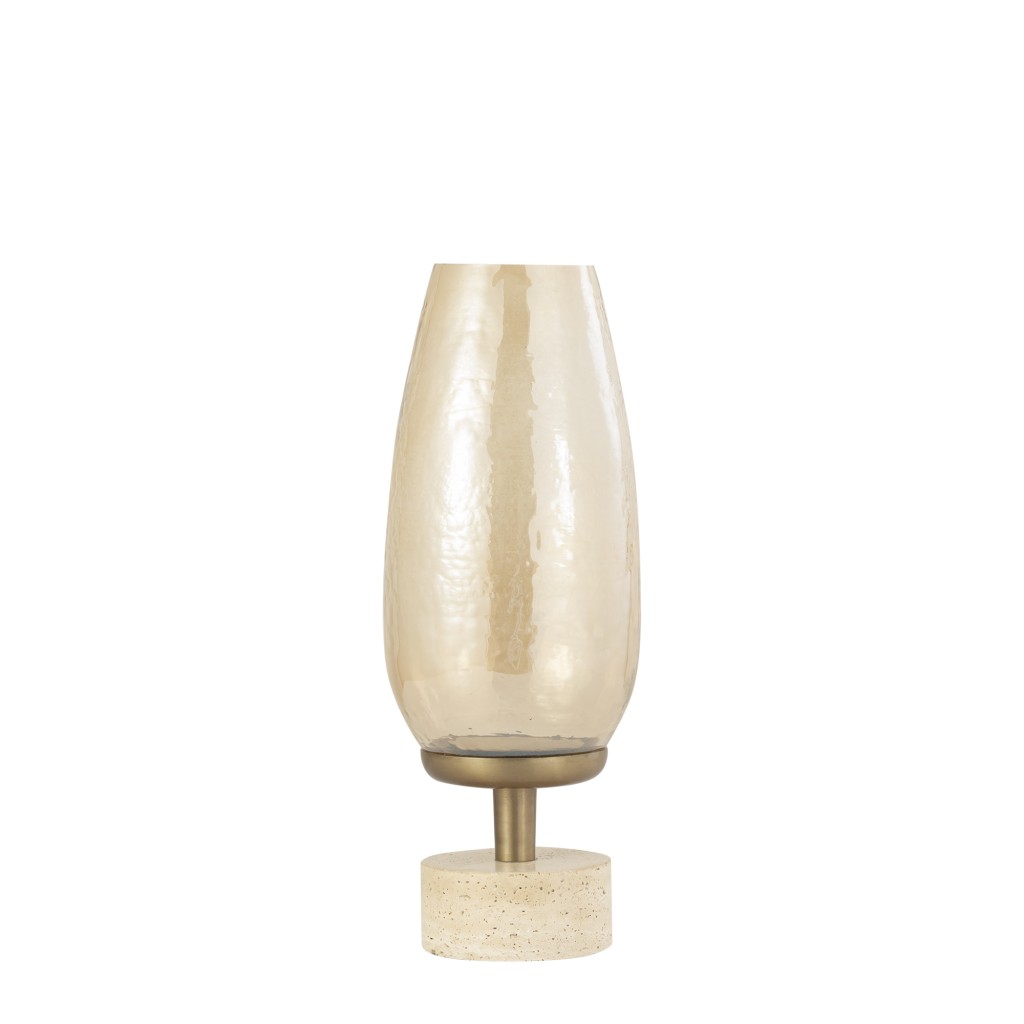 Sajeth Brass Luster Glass Stormlight On Base M