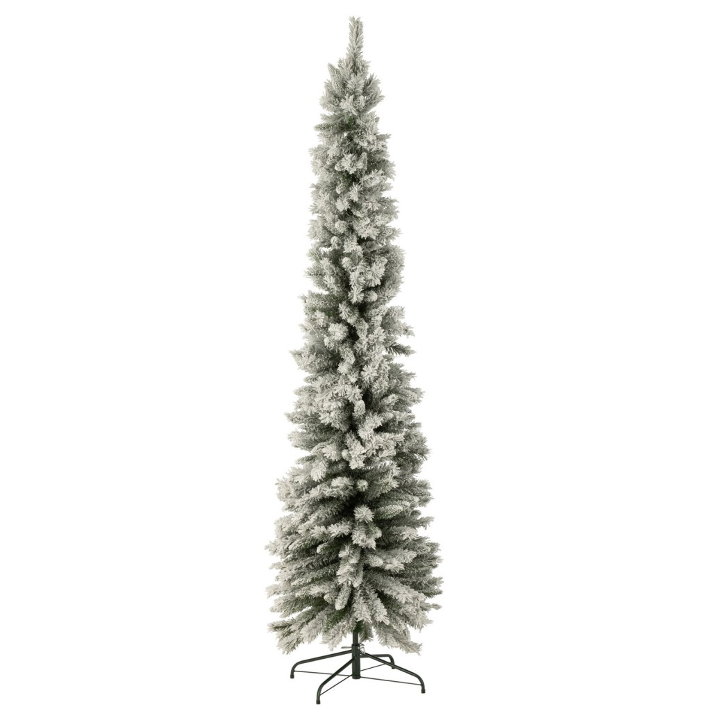 J-Line Kerstboom Plastiek Small Model Besneeuwd Groen Large