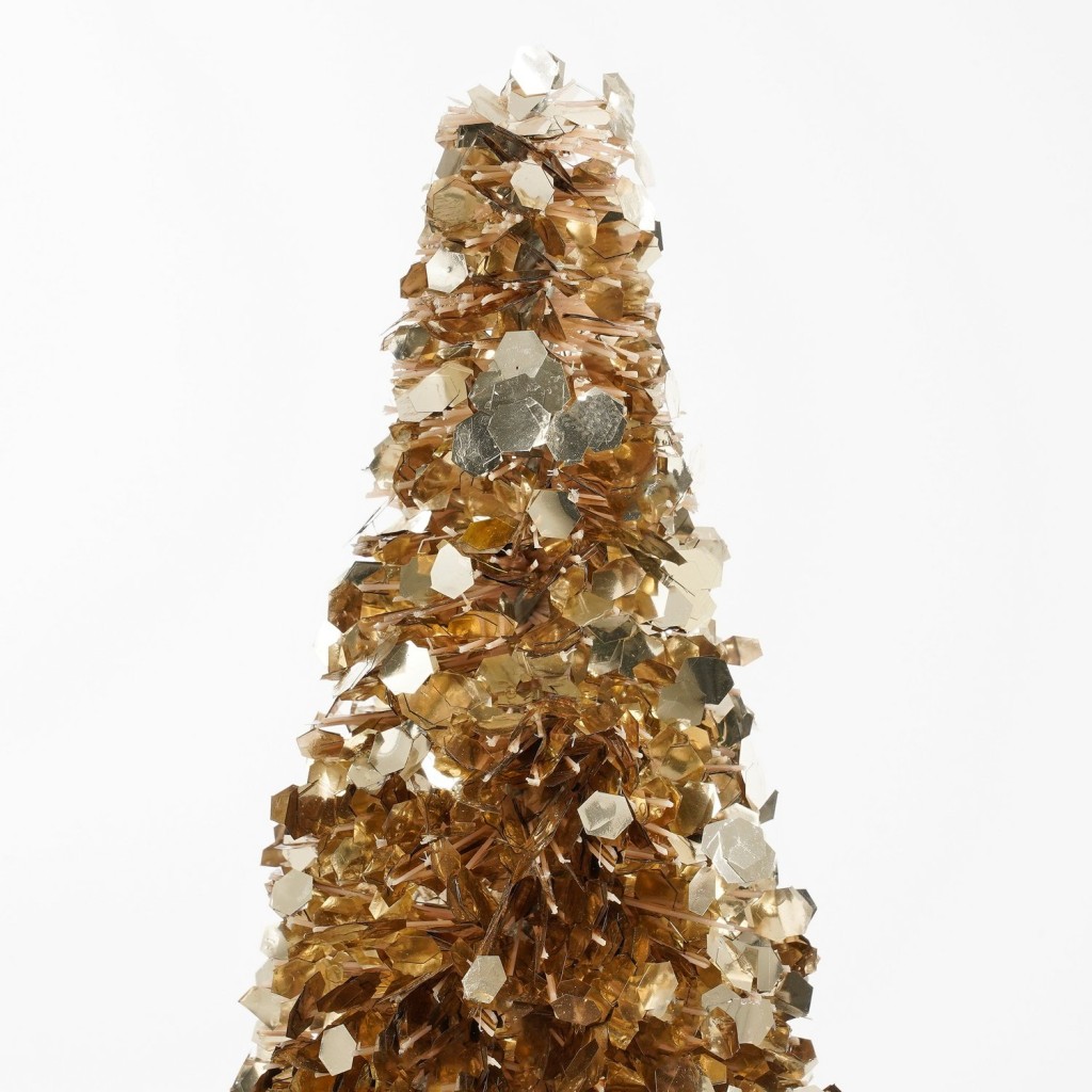Decoratie Kerstboom - H60 x Ø19 cm - Champagne