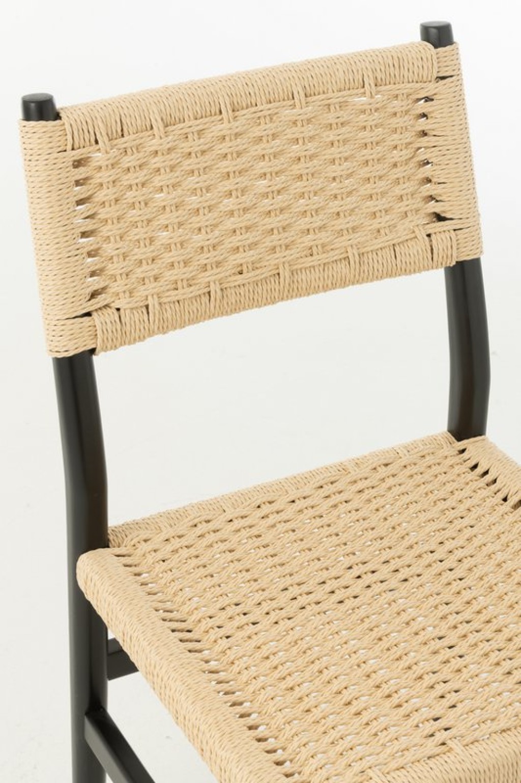 J-Line Chair Lap Beechwood/Rope Black