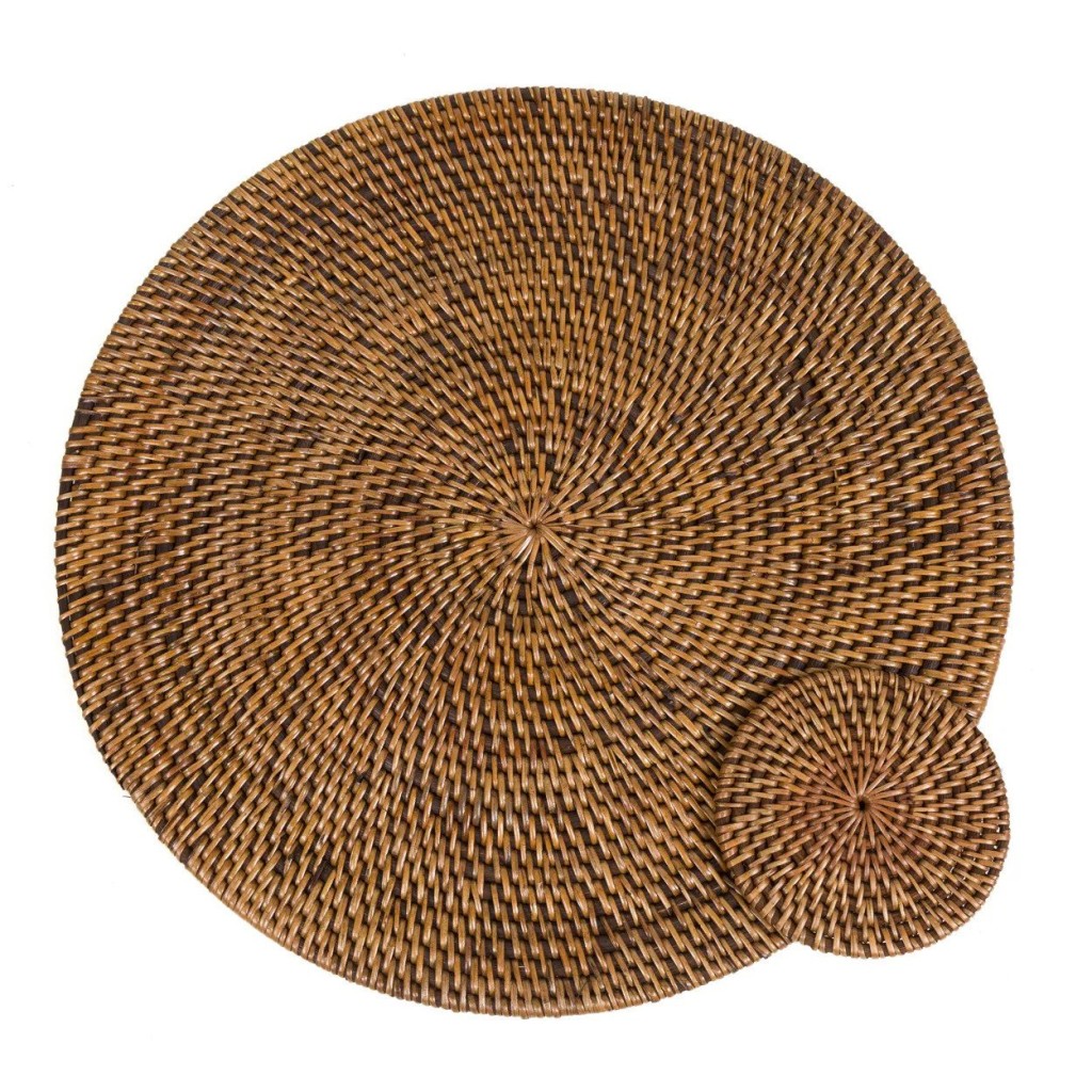 De koloniale placemat - natuurlijk bruin
