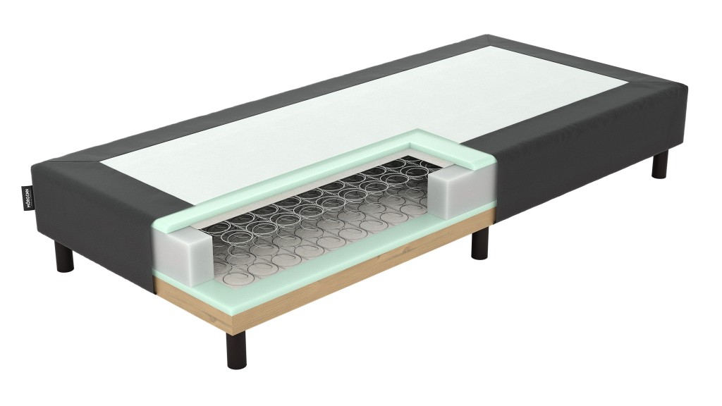 Mörgenn Losse boxspring Bonellvering Zwart 70x210