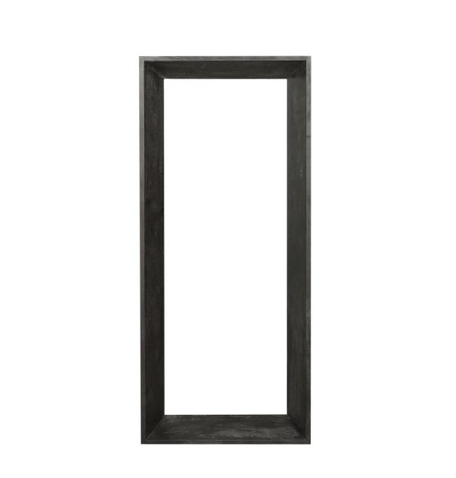 Kyro Black Acacia Wood Rectangle Mirror Small