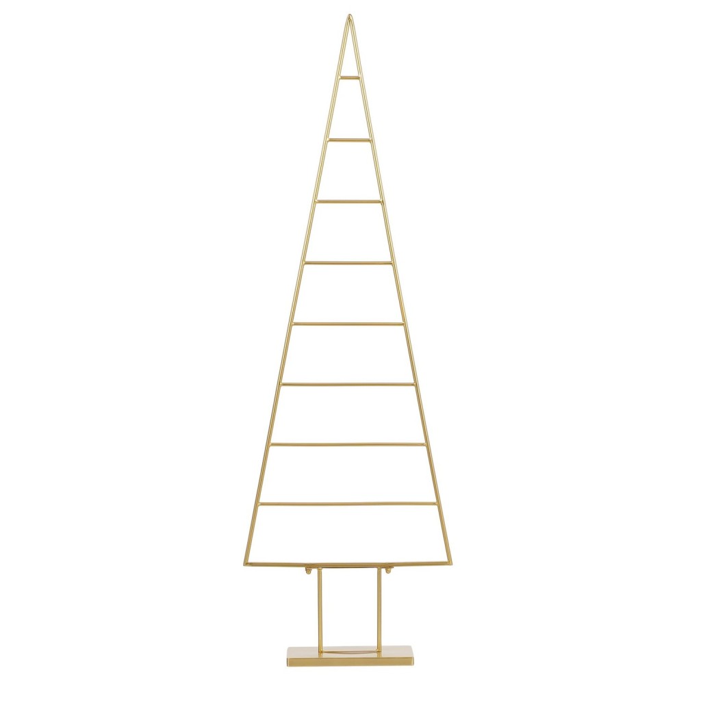 Decoratie Kerstboom - L50 x B15 x H152 cm - Metaal - Goud