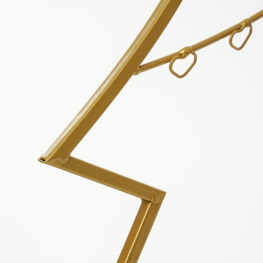 Decoratie Kerstboom - L40 x B12 x H79 cm - IJzer - Goud