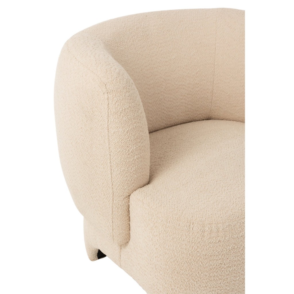 J-Line Zetel 1-Zit Gebreid Tex/Ht Wit
