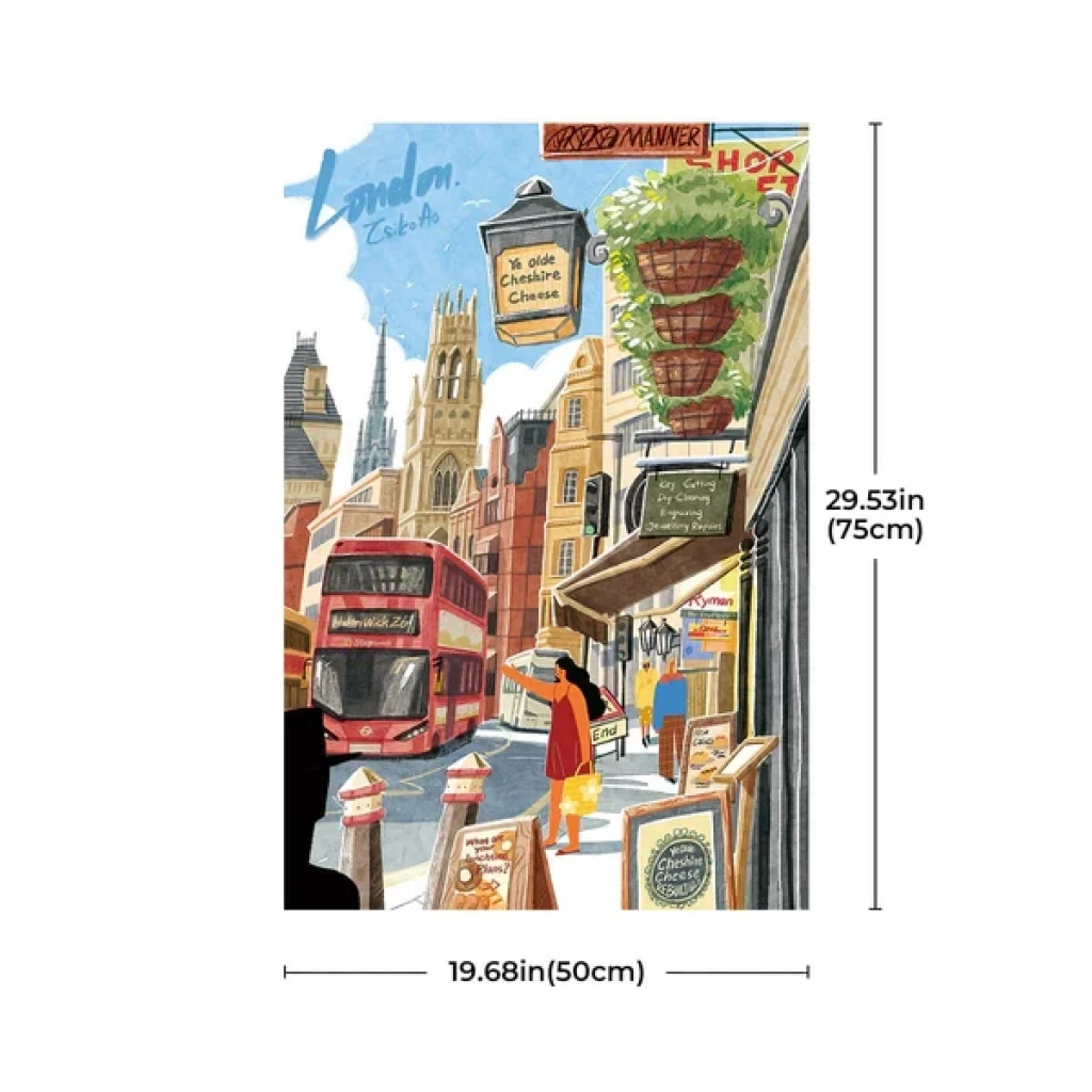 Legpuzzel, Robotime, Joypiece Walk in London, PT003, 50x75cm