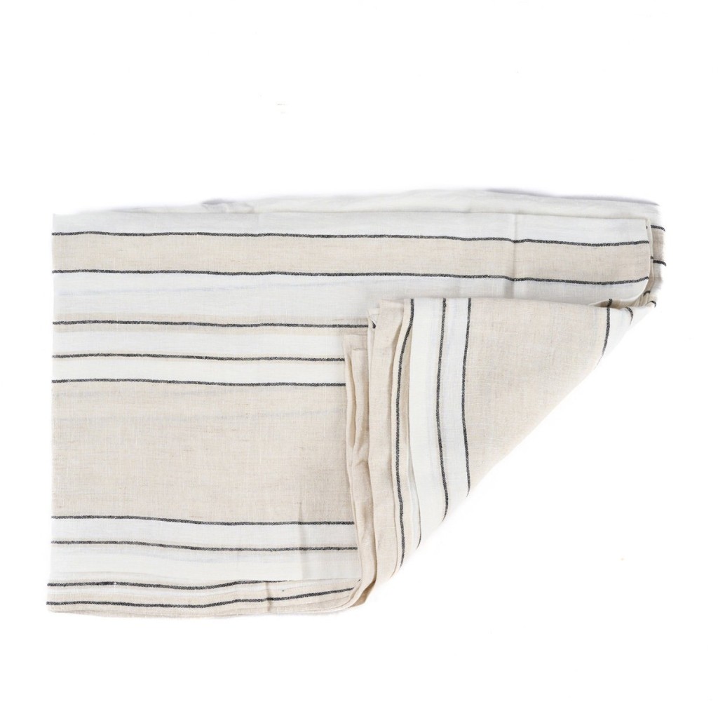 Het Provence Tafelkleed - Naturel Zwart Wit - 150x250