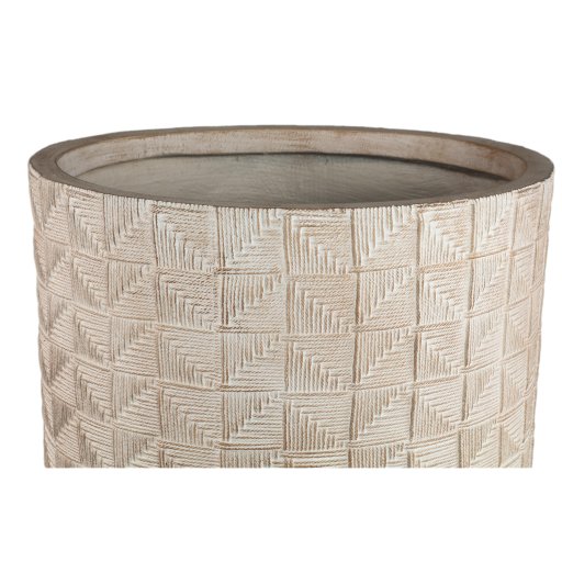 Suguna White Round Magnesium Pot Squares High SV3
