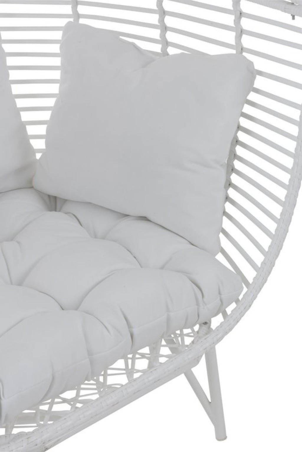 J-Line lounge chair Oval - steel - white