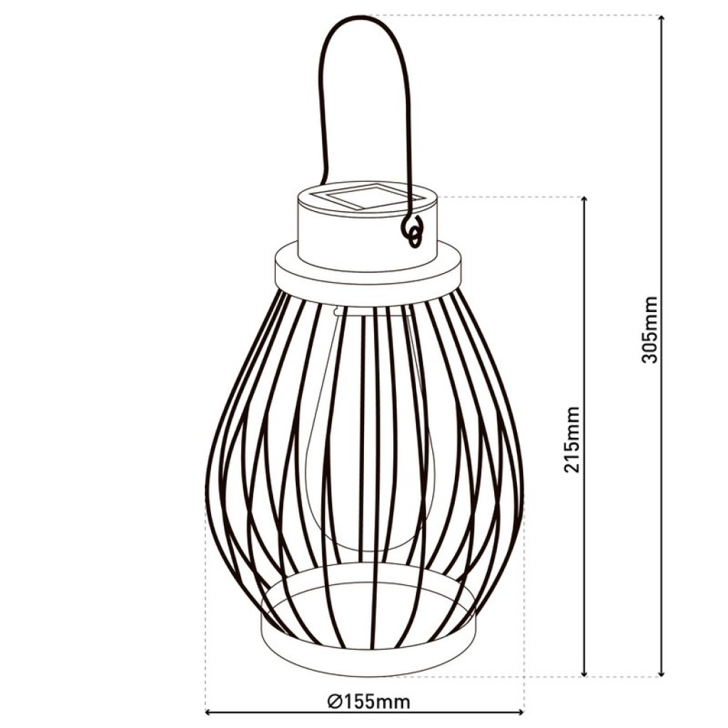 LED Deko-Solarleuchte 21,5 cm hoch, für Außen, aus Metall, Glas und Kunststoff, Silber, mit fest verbauter