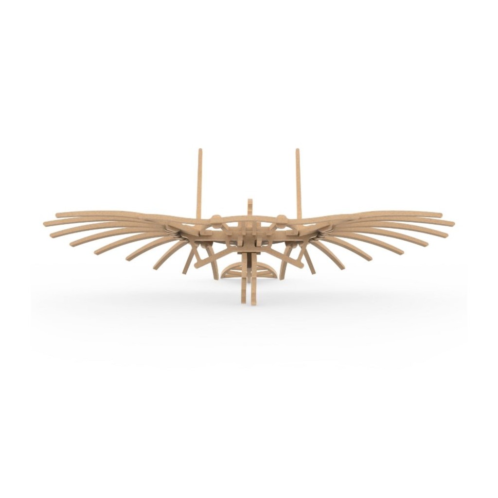 Ilo Build 3D Houten Modelbouw Lilienthal's Glider, NUI-107, 22x18x15cm