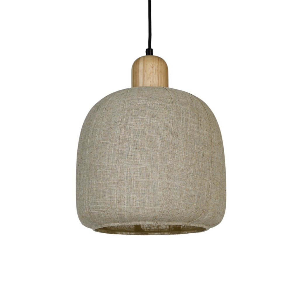 Hanglamp LIVA parelgrijs Ø30x28cm