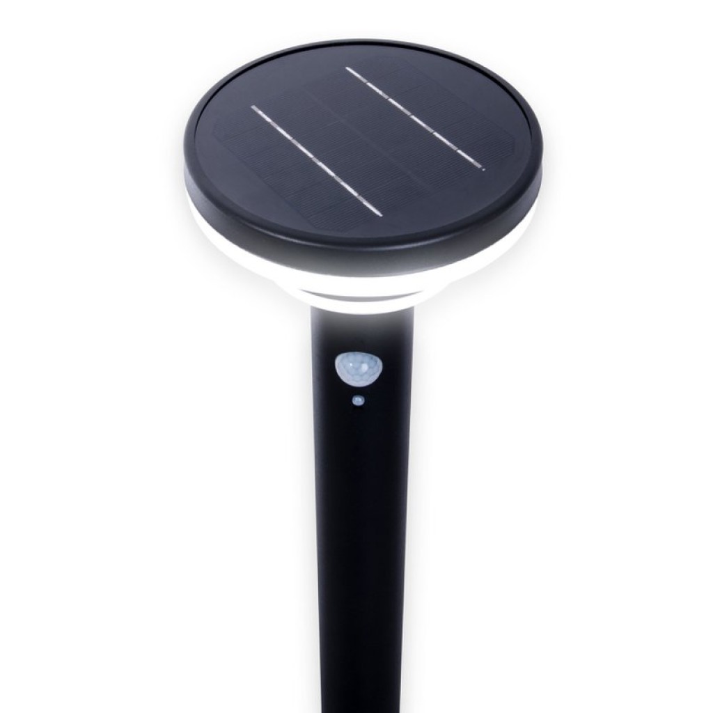 LED Solar-Stehleuchte "NORA" mit Erdspieß , für Außen, Erdspieß aus Metall und Kunststoff in Schwarz, mit integrierter LED