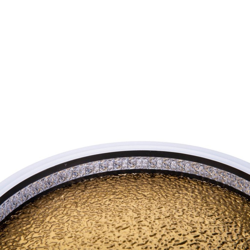 LED Deckenleuchte ARANY, Deckenleuchte aus Metall und Kunststoff in Schwarz,, mit fest verbauten LEDs, dimmbar, 40 cm Durchmesser