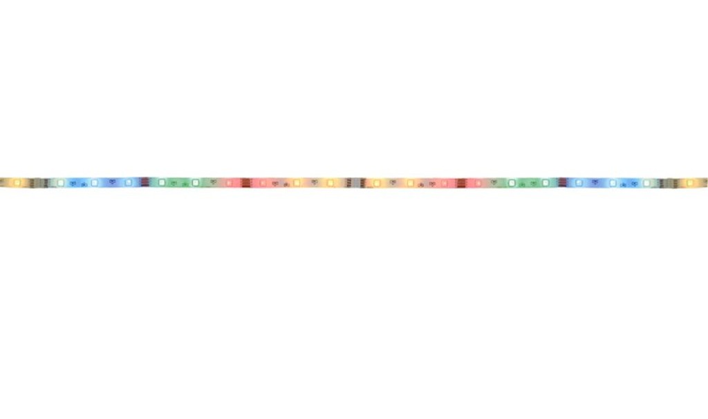 5x 1m RGB LED stripe, with color change, dimmable, including infrared remote control