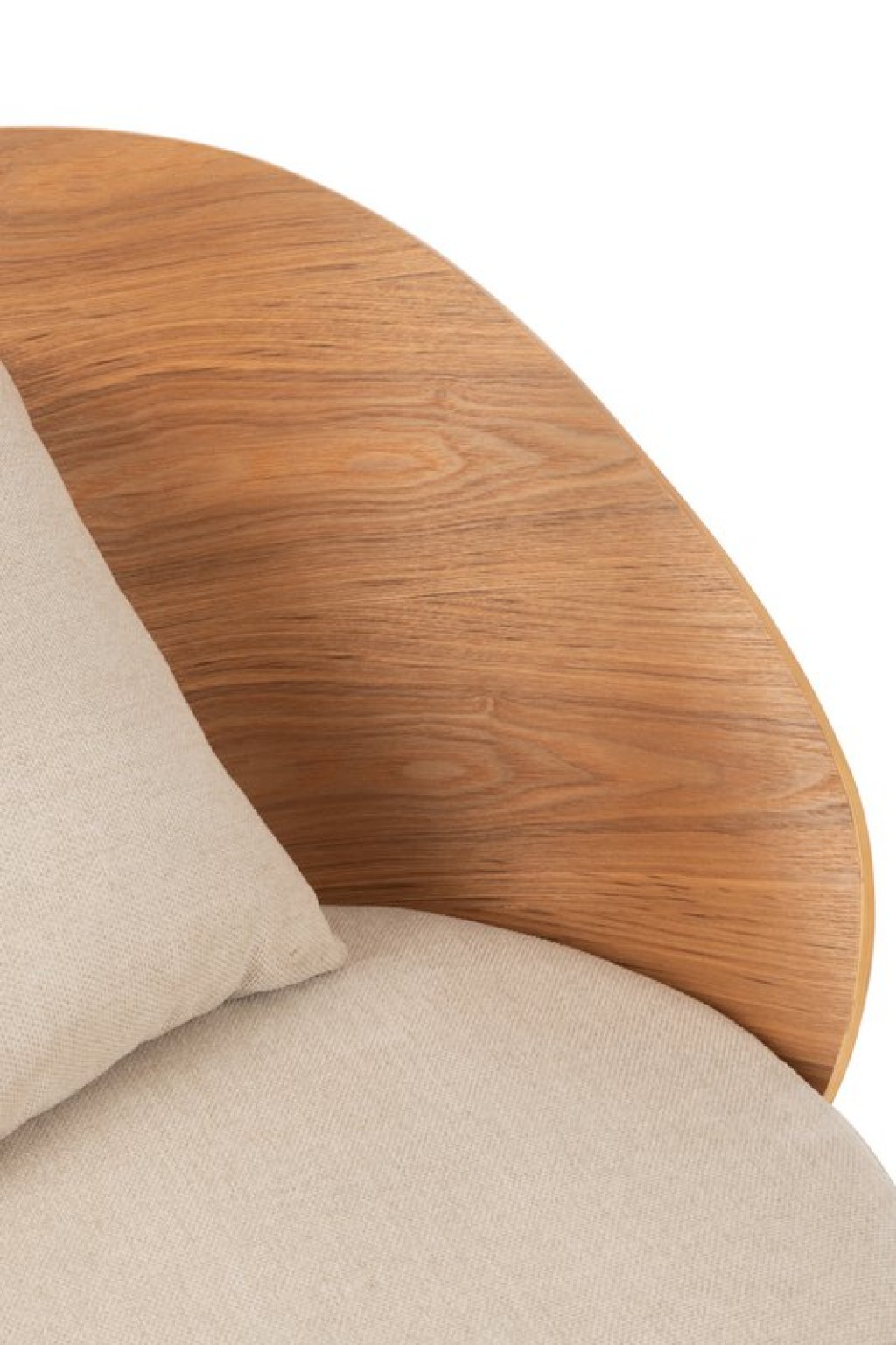 J-Line Loungestoel Lone Multiplex/Metaal Naturel/Beige