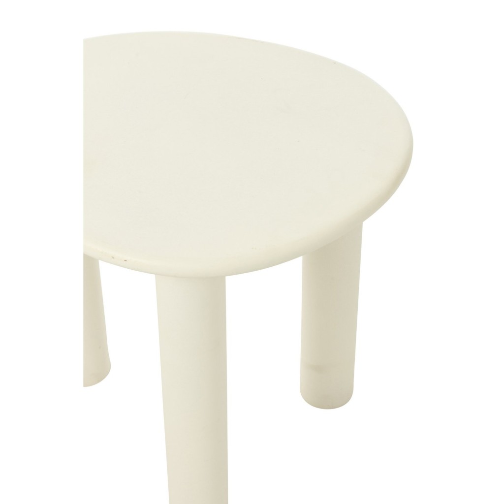 J-Line Bijzettafel Bali Mdf/Pvc Wit Small