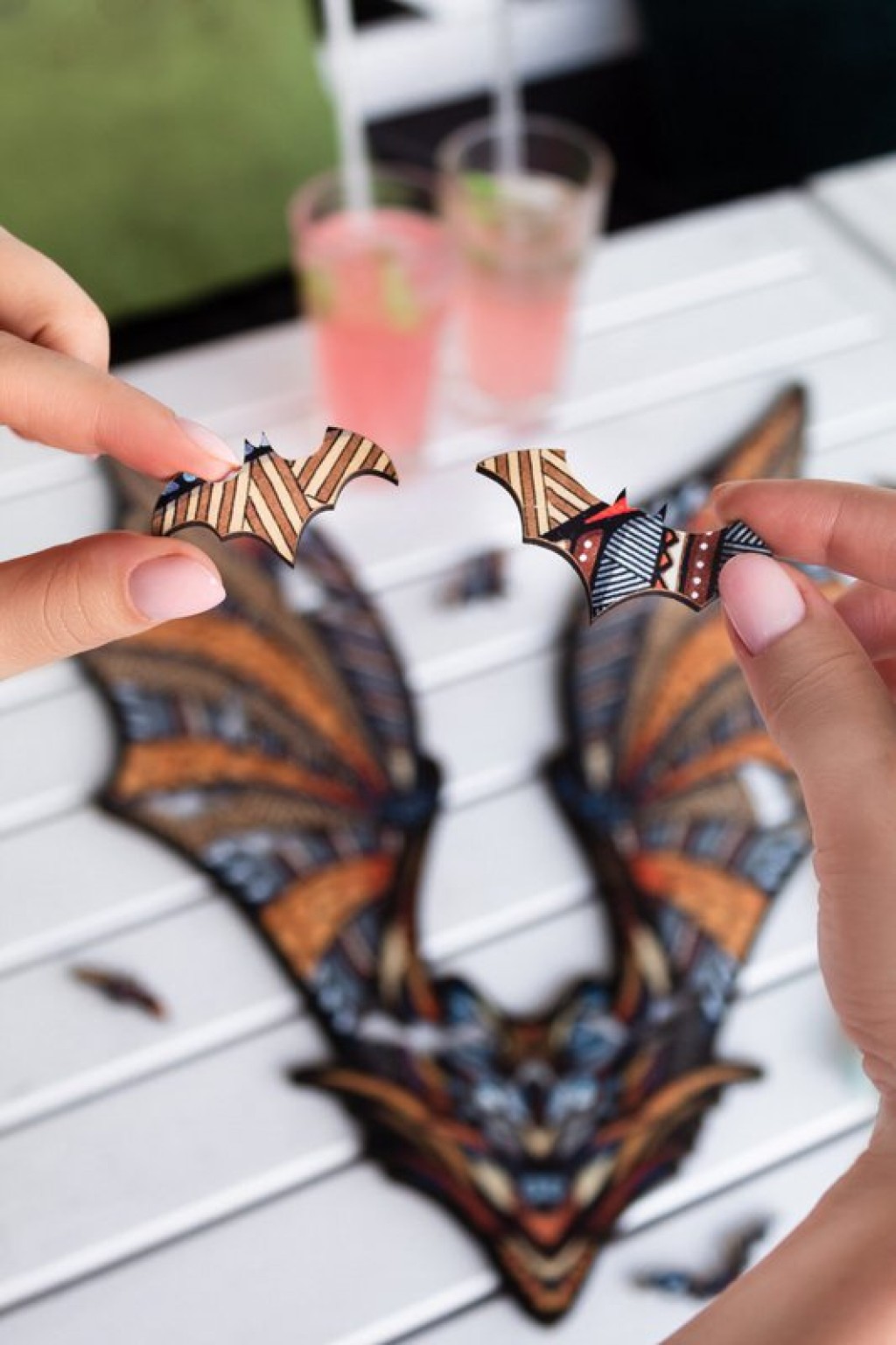 Eco Wood Art Wooden Jigsaw Puzzle Bat/Bat, 2482, 39x28x0.5cm Cardboard box