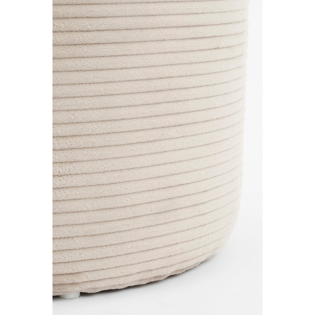 Poef met Opbergruimte - H41 x  Ø42 cm - Off-white