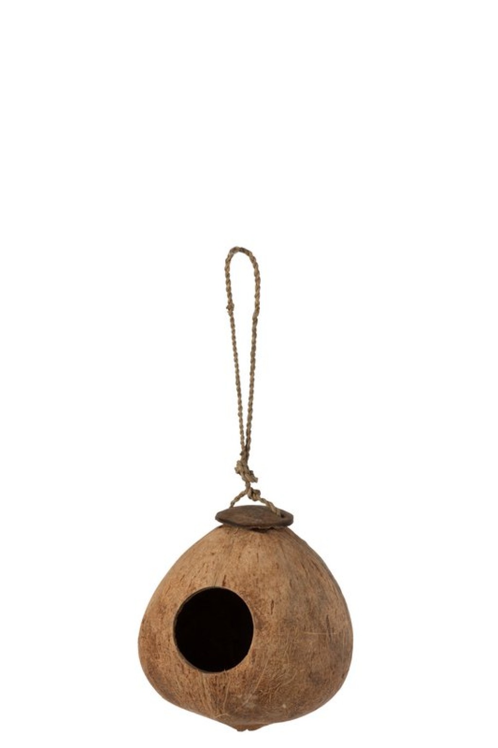 J-Line Coconut House decoration - birdhouse - wood - natural - L