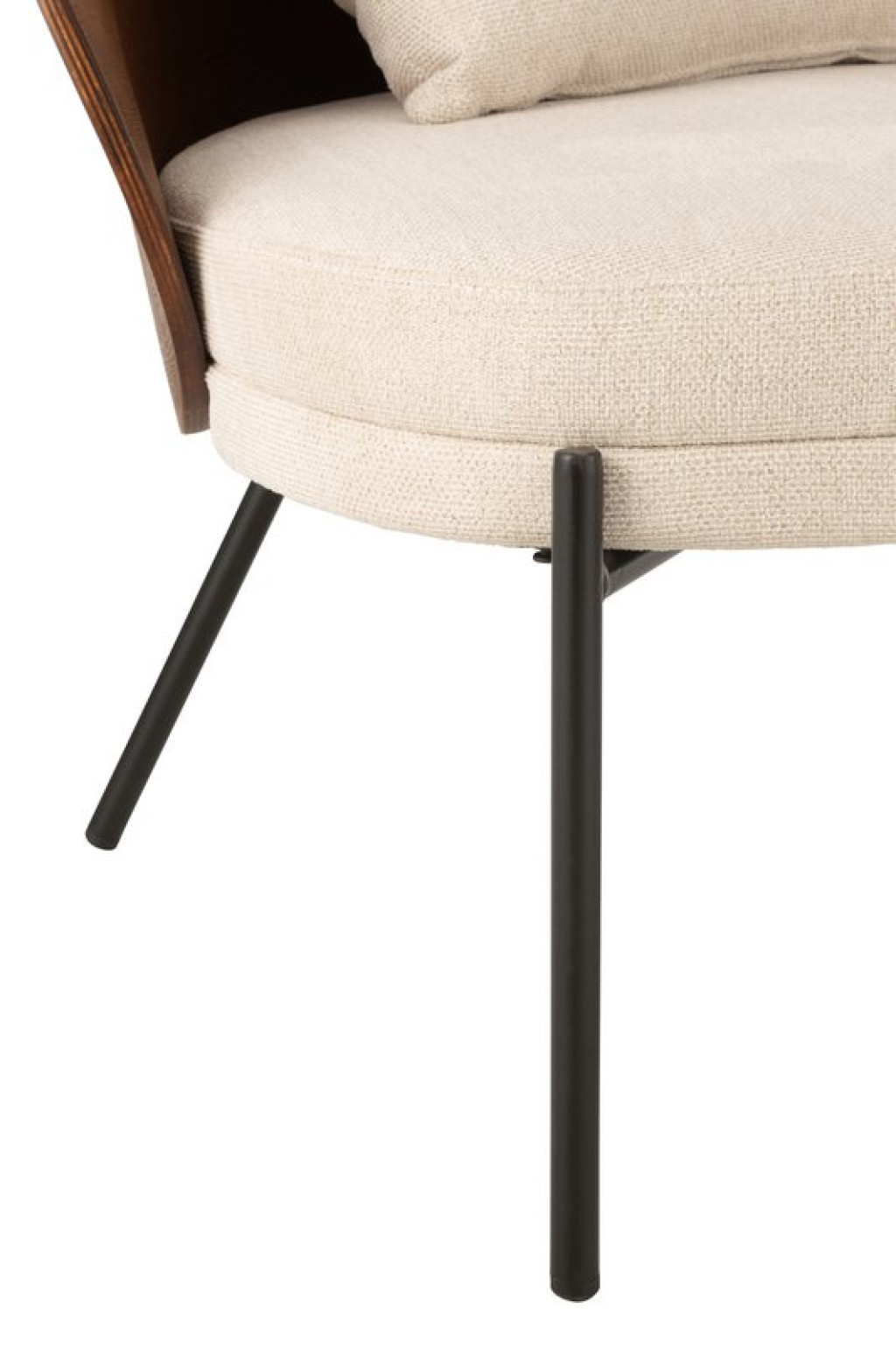 J-Line Lounge chair Plywood/Metal Brown/Beige