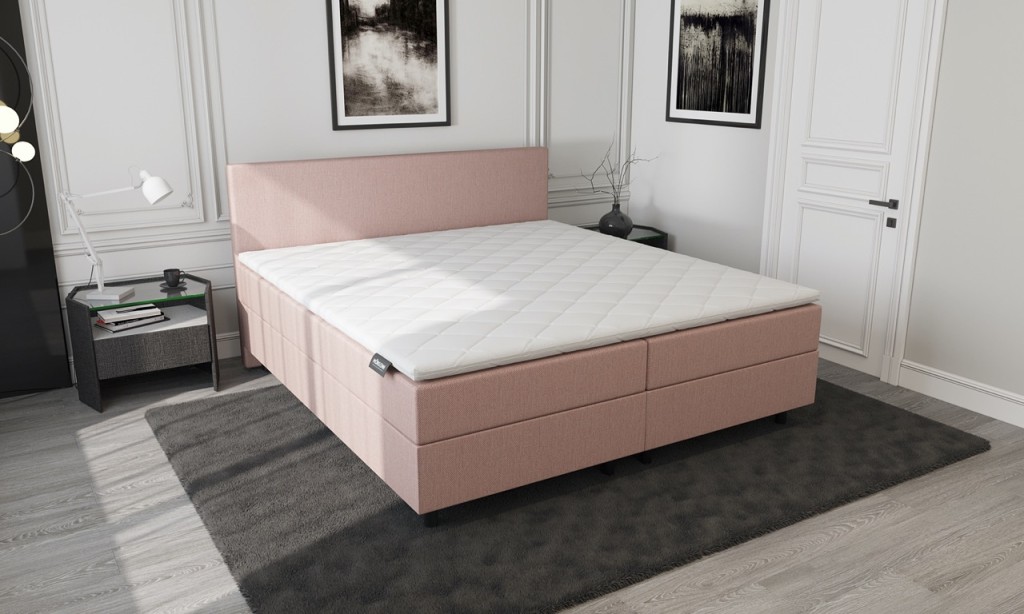 Mörgenn Opberg Boxspring Oud Roze 160x200