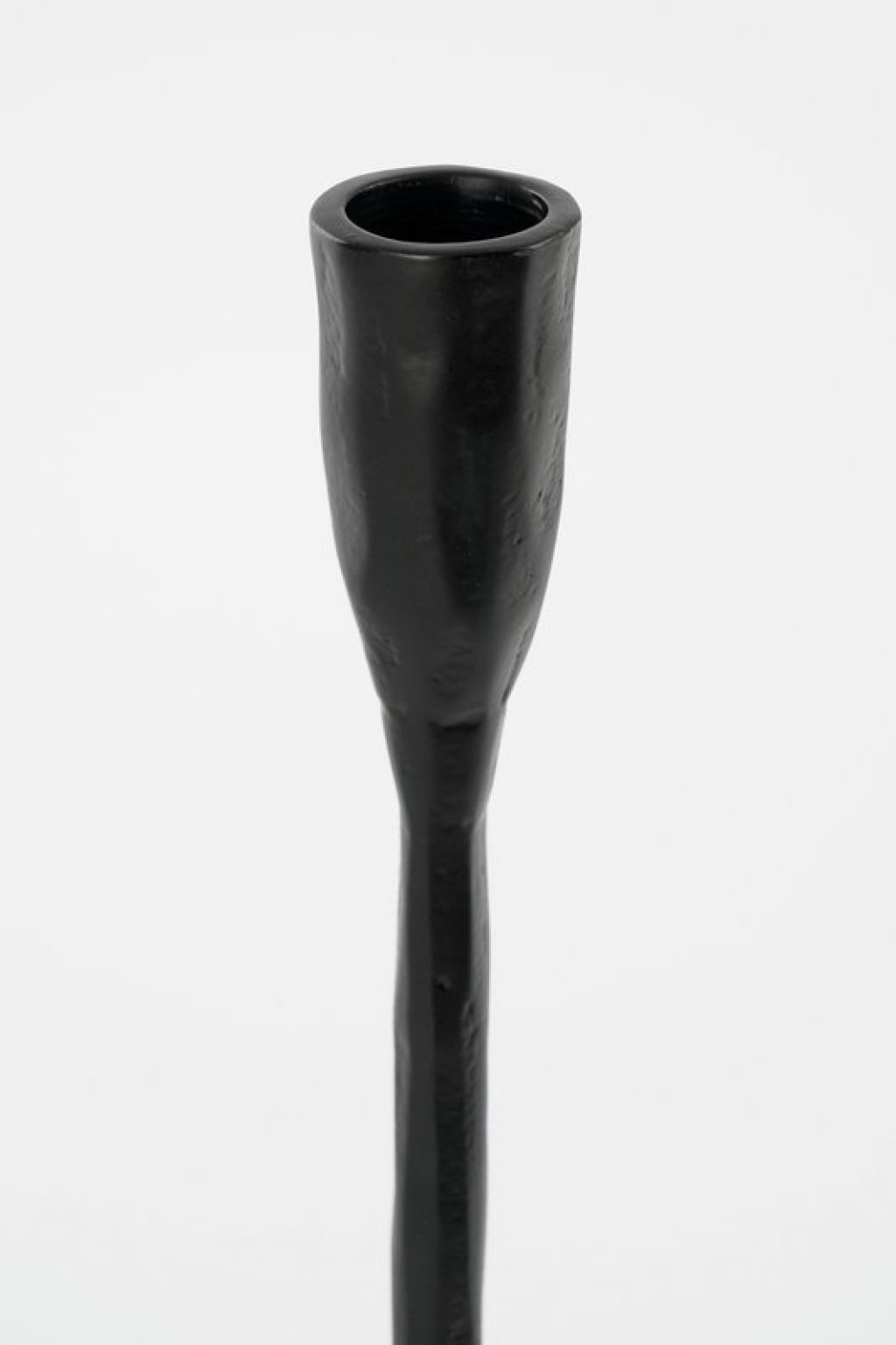 Christy Candlestick - L17 x W18 x H34 cm - Aluminum - Black
