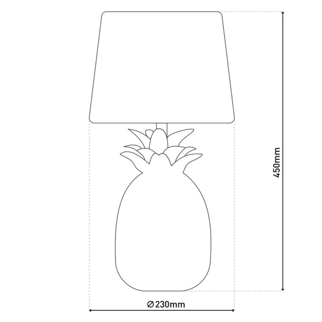 Ceramic table light "pineapple", ceramic table lamp with silver-colored glaze and white fabric screen, with E14 socket, for dining room, living room, hallway or office, table lamp 45 cm high