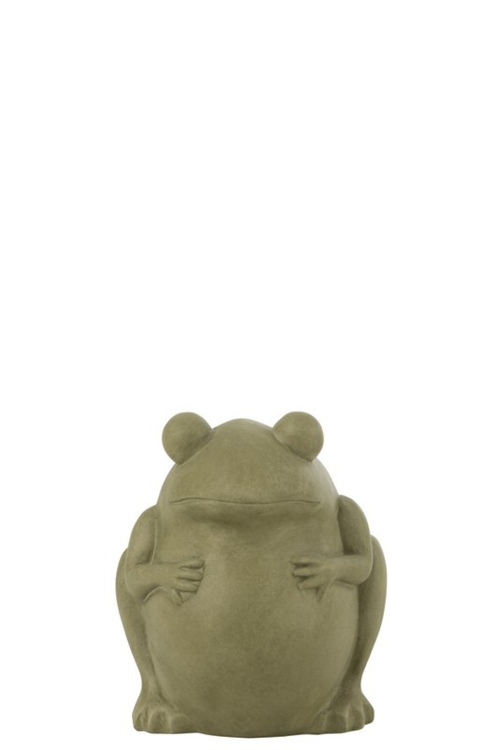 J-Line Flowerpot Frog Clay Green Small