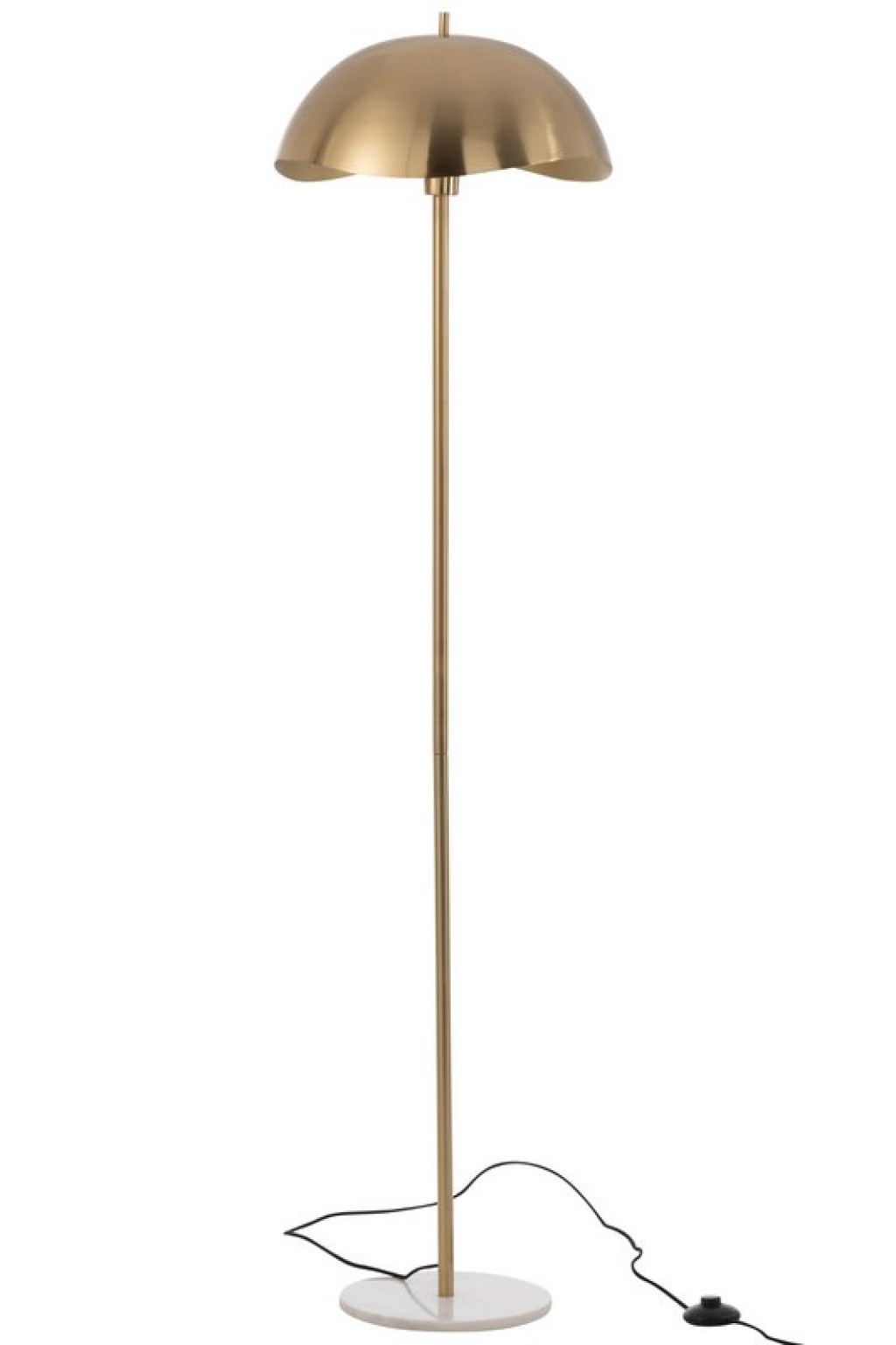 J-Line Floor Lamp Metal/Marble Gold