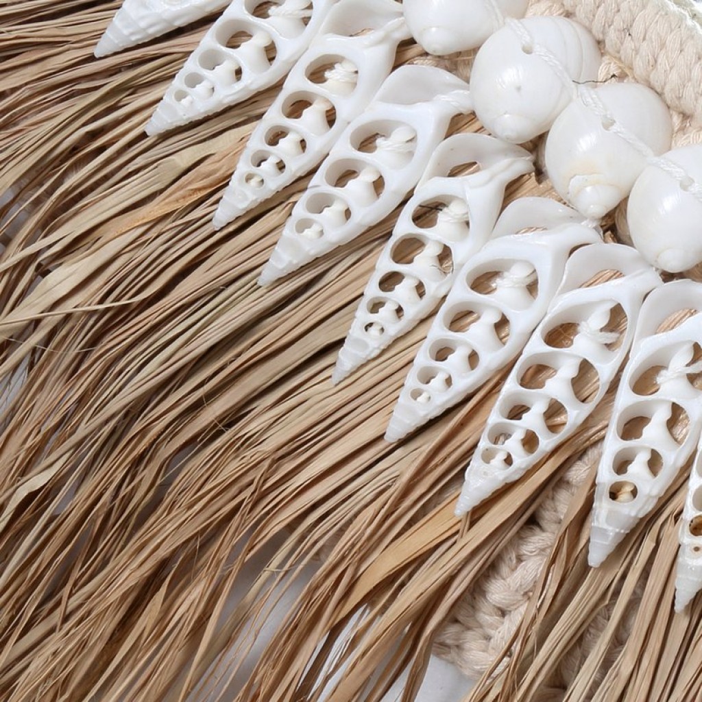 The Raffia Ginger Mirror - Natural
