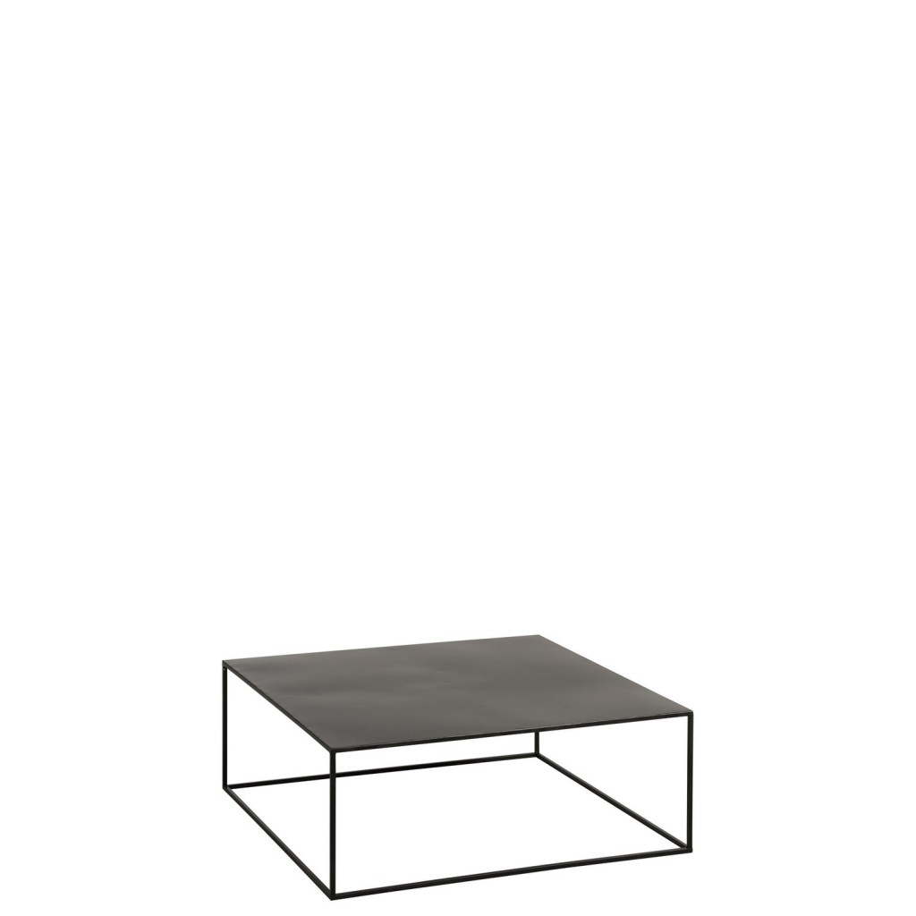 J-Line salontafel Vierkant - metaal - zwart