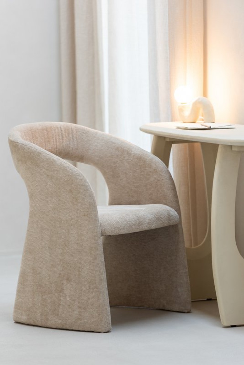 J-Line Anise Chair Textile Beige