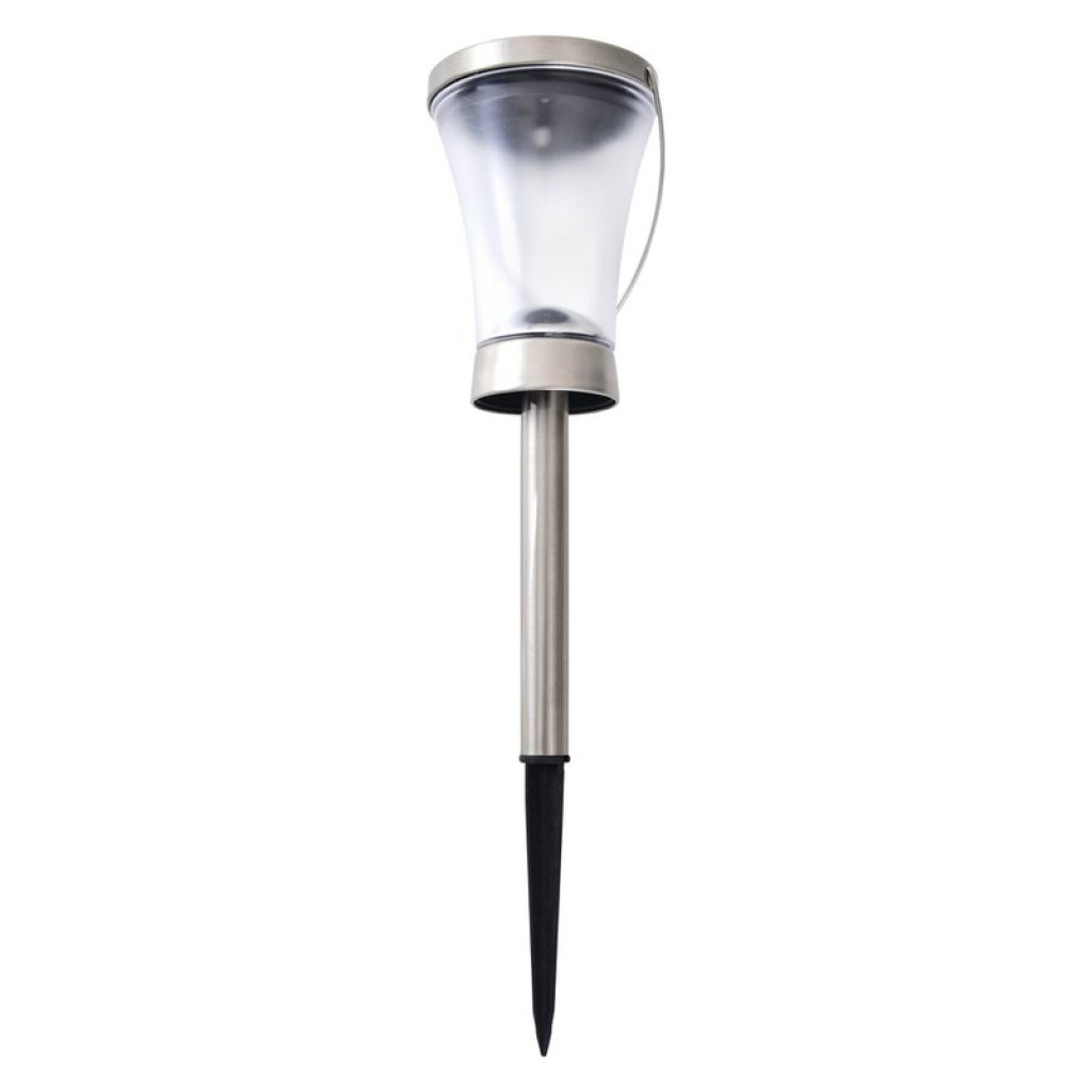 8 Set LED decoration solar light, for outside, made of metal and plastic in steel-blank, integrated LED