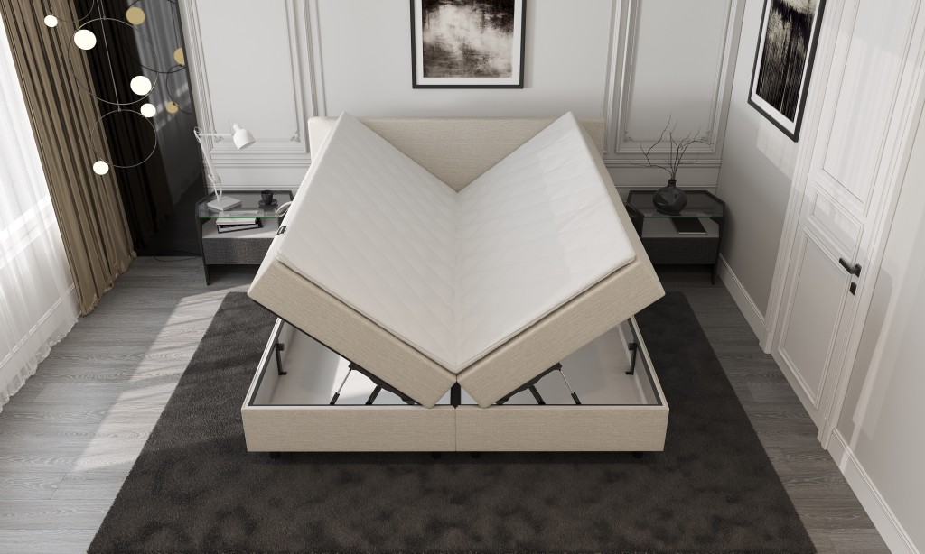 Mörgenn Opberg Boxspring Beige 160x200