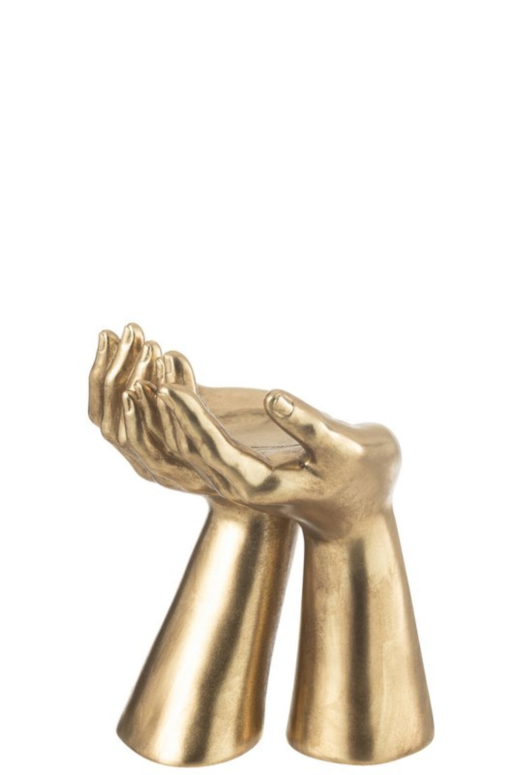 J-Line Candlestick Hands Resine Gold